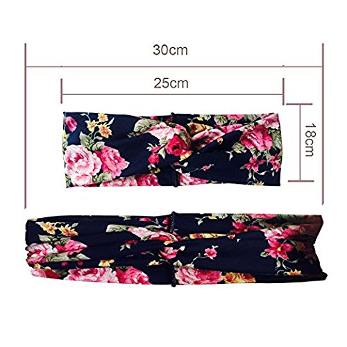 Gugzy Cotton Head Bands Twisted Head Wrap Yoga Hair Accessories for Women and Girls (Style 5) Multicolor