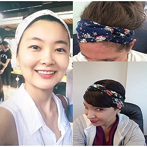 Gugzy Cotton Head Bands Twisted Head Wrap Yoga Hair Accessories for Women and Girls (Style 5) Multicolor