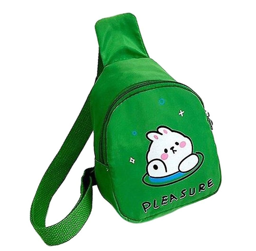 Cartoon Kids Chest Bag with Adjustable Straps - Playful and Practical Toddler Sling Bag (Blue)