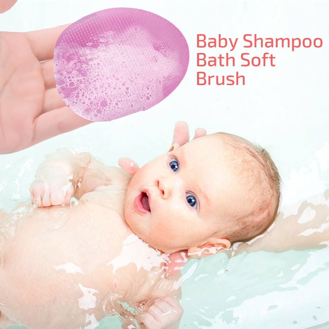 Gugzy® Facial Cleansing Pads, Soft Silicone Face Scrubbers Exfoliators Face Cleansing Tool, Perfect for Massage, Washing Pore Cleanser, Blackhead Removing, Exfoliating and Baby Shower (Pink + Blue)