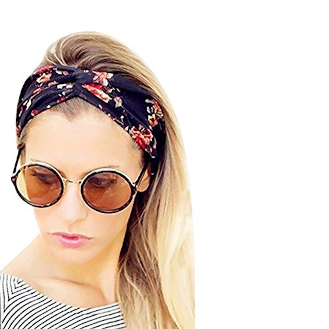 Gugzy Cotton Head Bands Twisted Head Wrap Yoga Hair Accessories for Women and Girls (Style 5) Multicolor